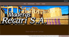 Desktop Screenshot of maderasrecari.com