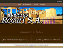 Tablet Screenshot of maderasrecari.com